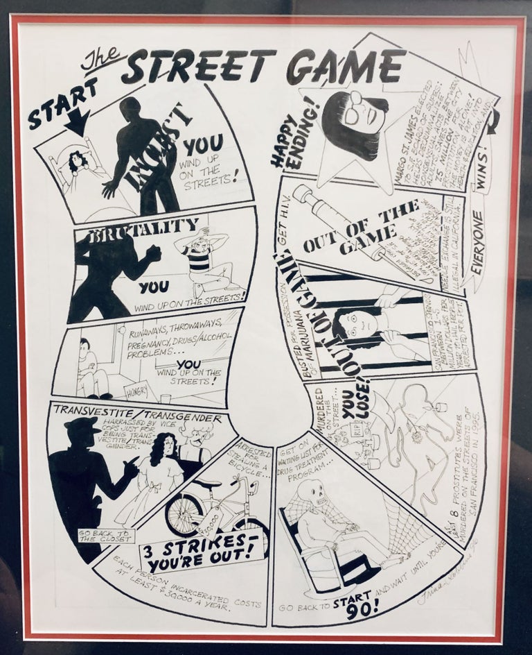 Item #10406 The Street Game: Margo St. James [Original Art] [Women's Movement, Activism]. Margo...