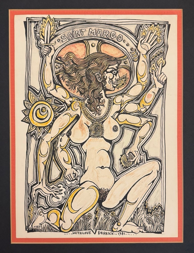 Item #10408 Saint Margo [Original Drawing of Margo St. James] [Women's Movement, Activism]....