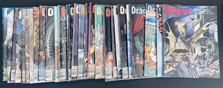 Item #10874 Dragon // Monthly Adventure Role-Playing Aid [Small Collection of 30 Issues]. Mike...