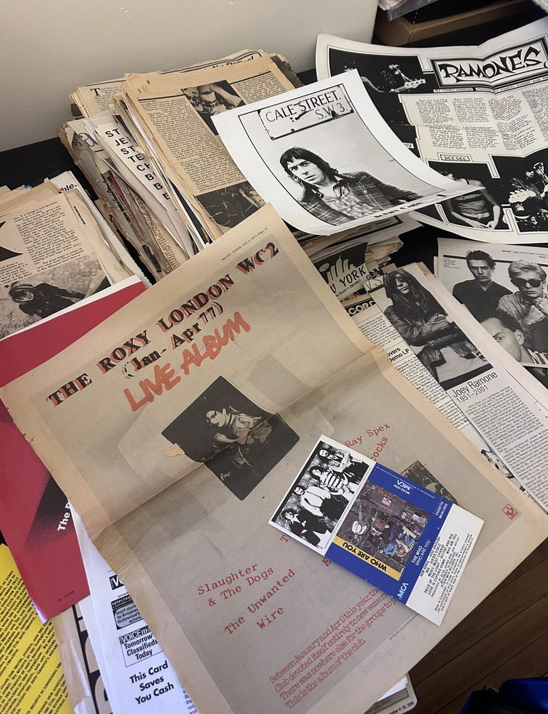 Item #12213 Jenny Lens Punk Collection of Publicity and Media ephemera. Jenny Lens