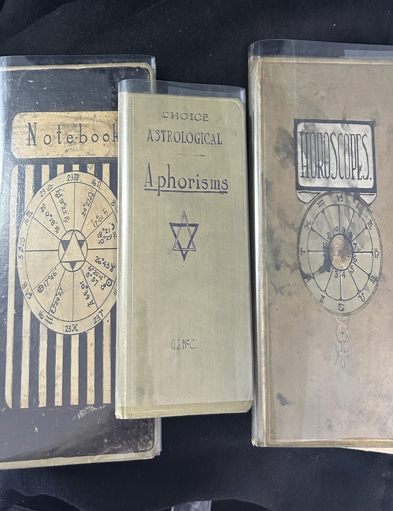 Item #12312 George J. McCormack Astrology Journals. George J. McCormack