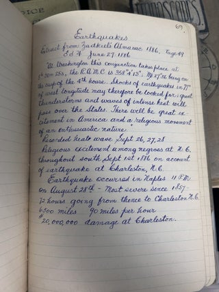 George J. McCormack Astrology Journals