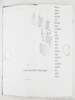 The Harmonic Flight of Madness / A Visual/Verbal Book [Artist Book]