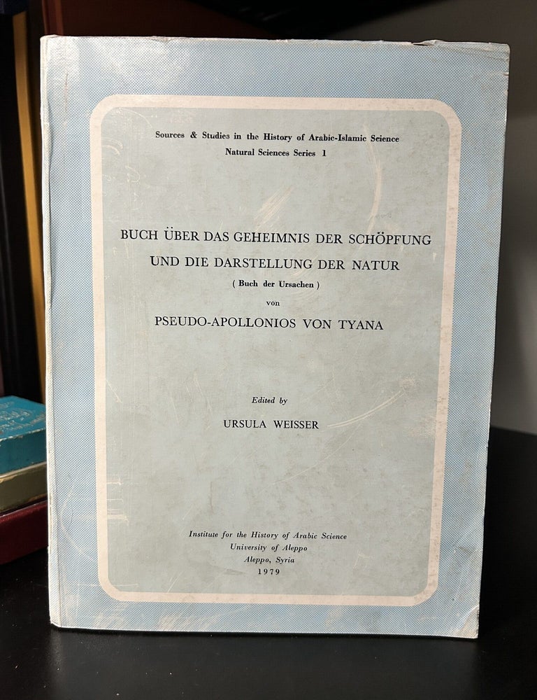Item #13587 Buch &uuml;ber das Gehemnis der Sch&ouml;pfung und die Darstellung der Natur [Alchemy]....