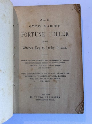 Old Gypsy's Madge's Fortune Teller and the Witches Key to Lucky Dreams