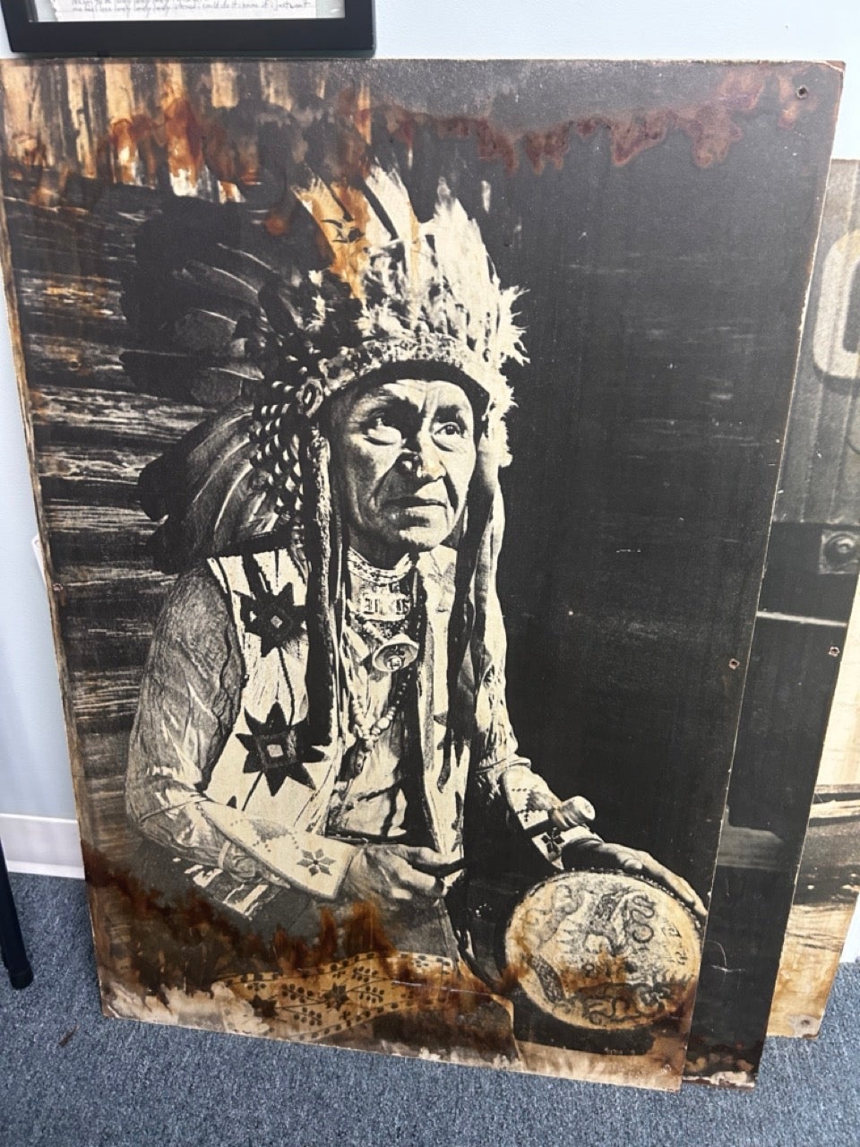 Item #13935 Henry Red Eagle photographs [3 Posterboards]. Ta'pit David Slagger, collector.