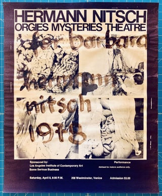 Orgies Mysteries Theatre Poster [Inscribed in Artist's Blood]