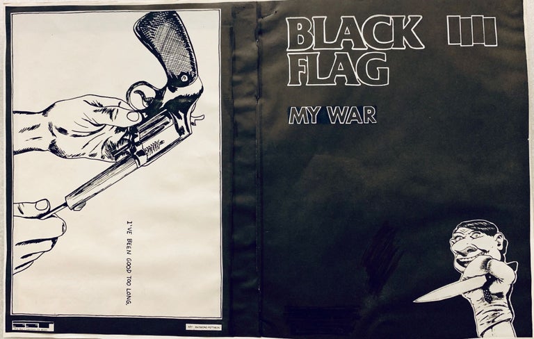 Item #8909 Black Flag: My War [Original Art/Mock-up for Album Insert]. Raymond Pettibon, Black Flag
