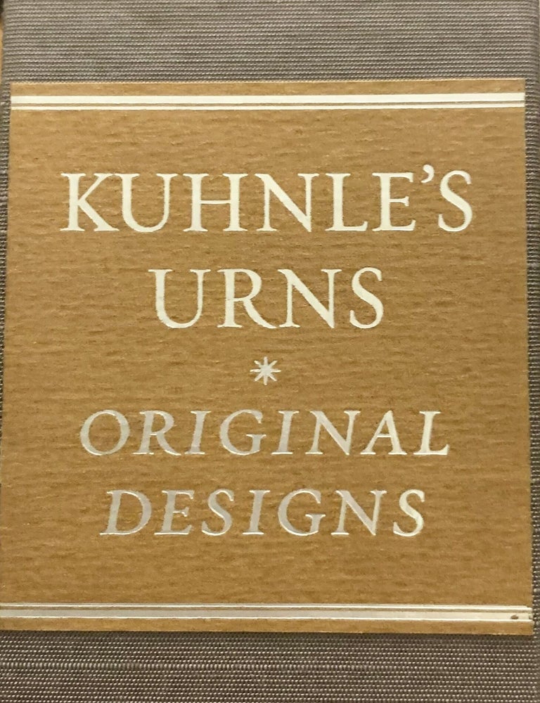 Item #9439 Archive of original designs for Kuhnle's cremation urns