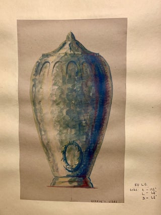 Archive of original designs for Kuhnle's cremation urns