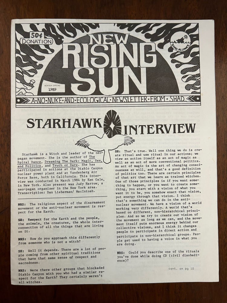 Item #9634 New Rising Sun: a No-nuke and Ecological newsletter. Shad Alliance, Sound-Hudson...