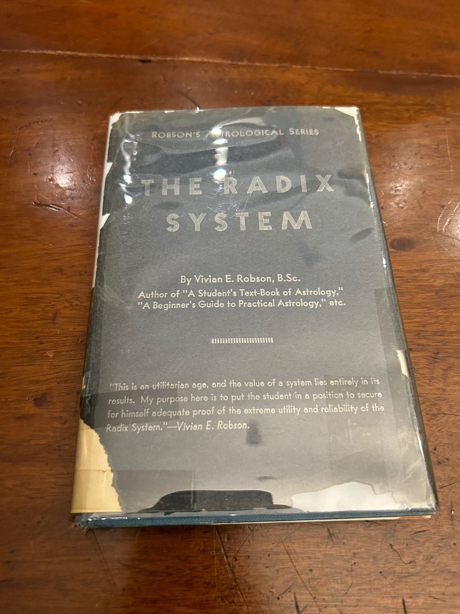 Item #9650 The Radix System. Robson's Astrological series. Vivian E. Robson.